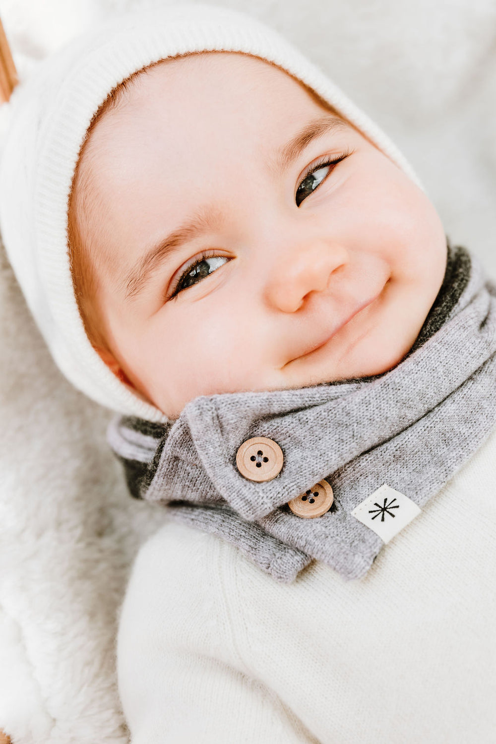 Écharpe Vintage En Cachemire 100% Baby Cashmere Guabello - Couleur Marron Foncé, Occasion Très Bon état